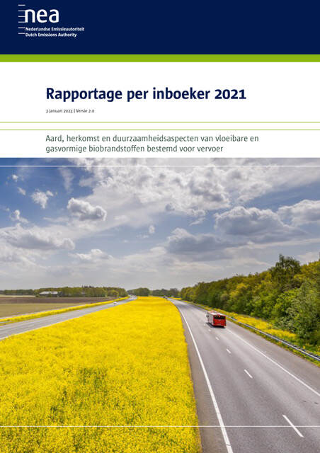 Rapportage per inboeker 2021