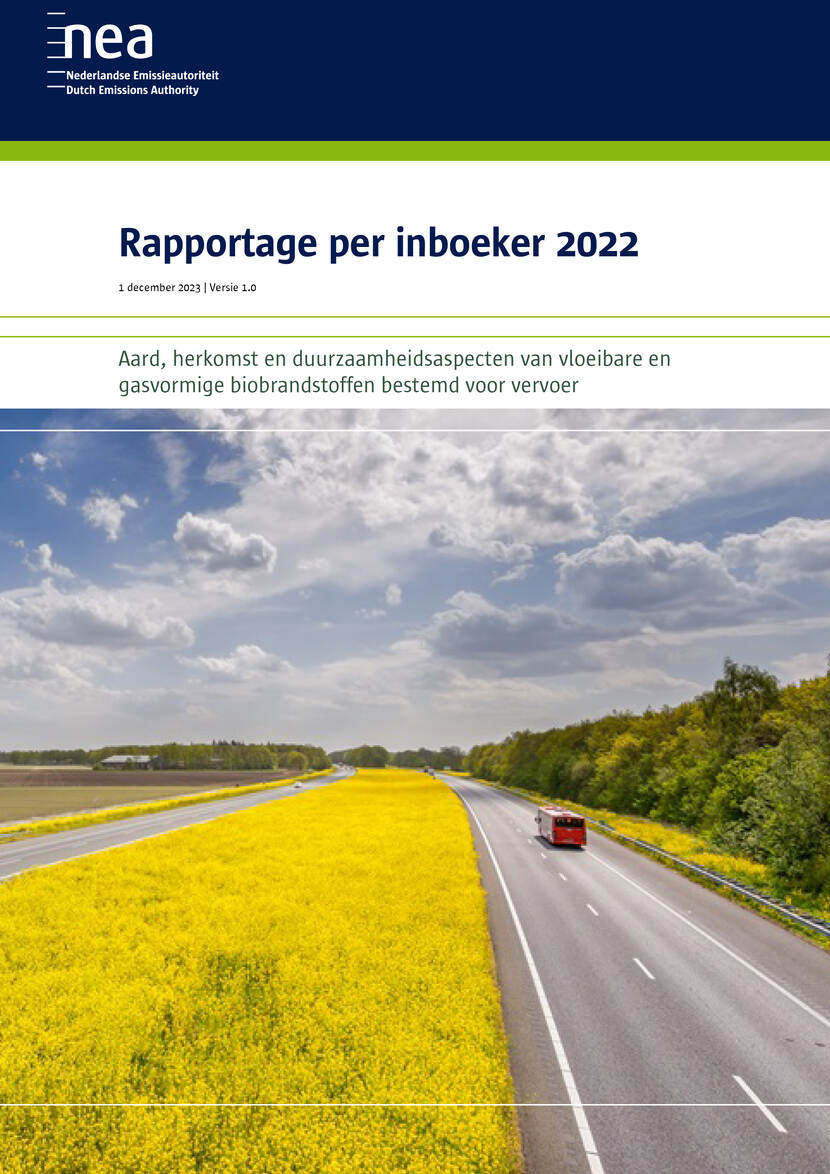 Rapportage per inboeker 2022 cover