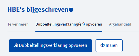 Toevoegen dubbeltellingverklaring stap 2