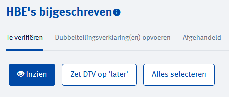 Toevoegen dubbeltellingverklaring stap 2.3